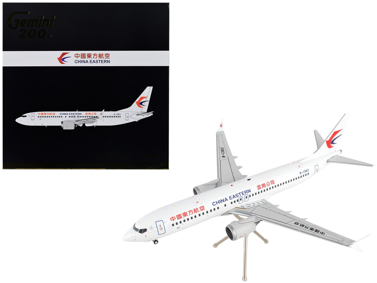 Boeing 737 MAX 8 Commercial Aircraft "China Eastern Airlines" White "Gemini 200" Series 1/200 Diecast Model Airplane by GeminiJets LuxuryLifeWay Online Store