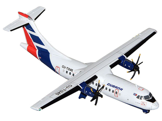 ATR 42-500 Commercial Aircraft "Cubana" (CU-T1240) White with Blue and Red Tail "Gemini 200" Series 1/200 Diecast Model Airplane by GeminiJets LuxuryLifeWay Online Store