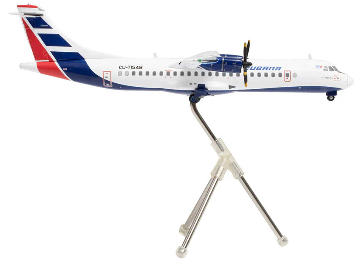 ATR 72-200 Commercial Aircraft "Cubana de Aviacion" (CU-T1548) White with Red and Blue Tail "Gemini 200" Series 1/200 Diecast Model Airplane by GeminiJets LuxuryLifeWay Online Store