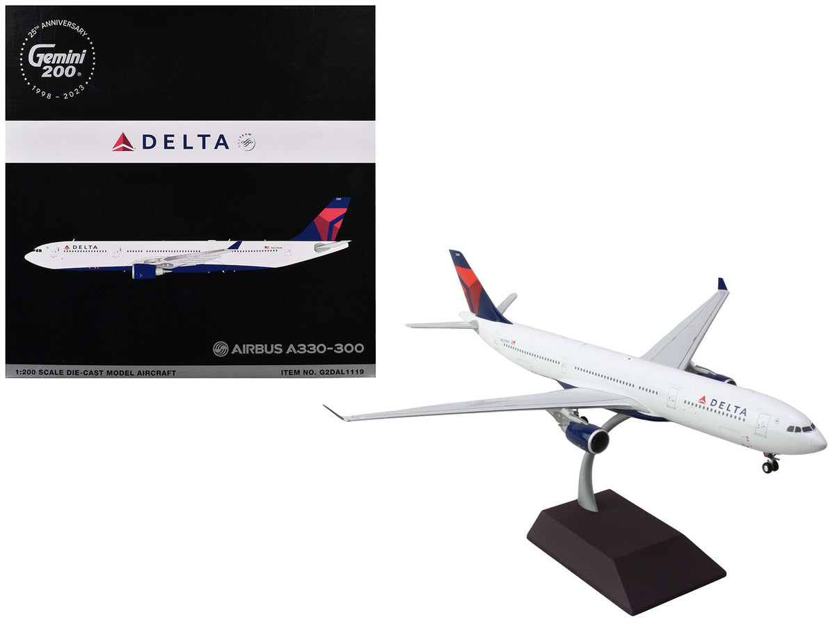 Airbus A330-300 Commercial Aircraft "Delta Air Lines" (N829NW) White with Blue and Red Tail "Gemini 200" Series 1/200 Diecast Model Airplane by GeminiJets LuxuryLifeWay Online Store