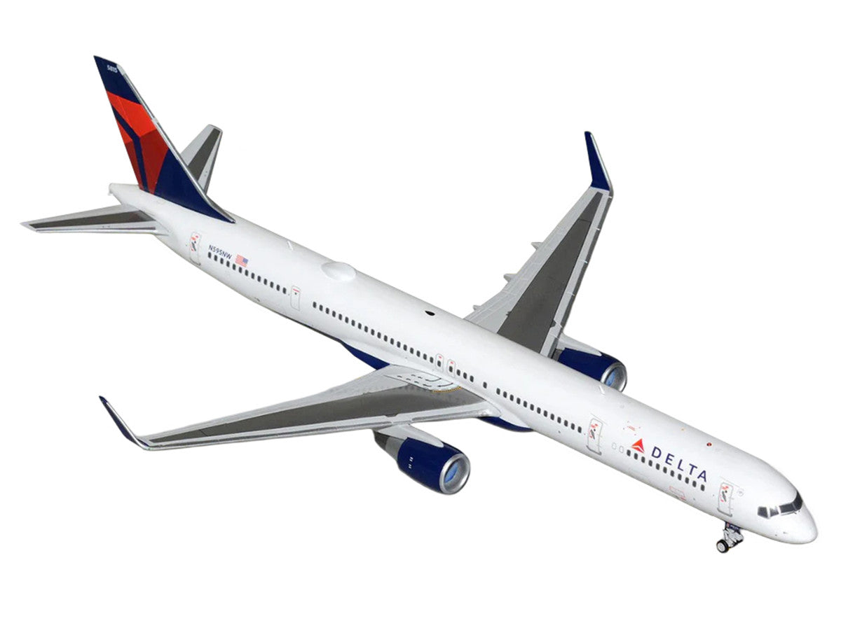 Boeing 757-300 Commercial Aircraft "Delta Air Lines" (N595NW) White with Blue and Red Tail "Gemini 200" Series 1/200 Diecast Model by GeminiJets LuxuryLifeWay Online Store