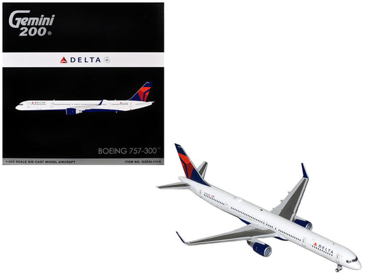 Boeing 757-300 Commercial Aircraft "Delta Air Lines" (N595NW) White with Blue and Red Tail "Gemini 200" Series 1/200 Diecast Model by GeminiJets LuxuryLifeWay Online Store