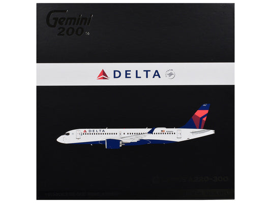 Airbus A220-300 Commercial Aircraft "Delta Air Lines" (N306DU) White with Red and Blue Tail "Gemini 200" Series 1/200 Diecast Model Airplane by GeminiJets LuxuryLifeWay Online Store