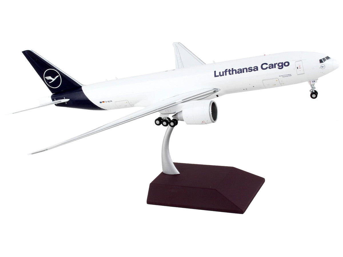 Boeing 777F Commercial Aircraft "Lufthansa Cargo" White with Blue Tail "Gemini 200 - Interactive" Series 1/200 Diecast Model Airplane by GeminiJets LuxuryLifeWay Online Store