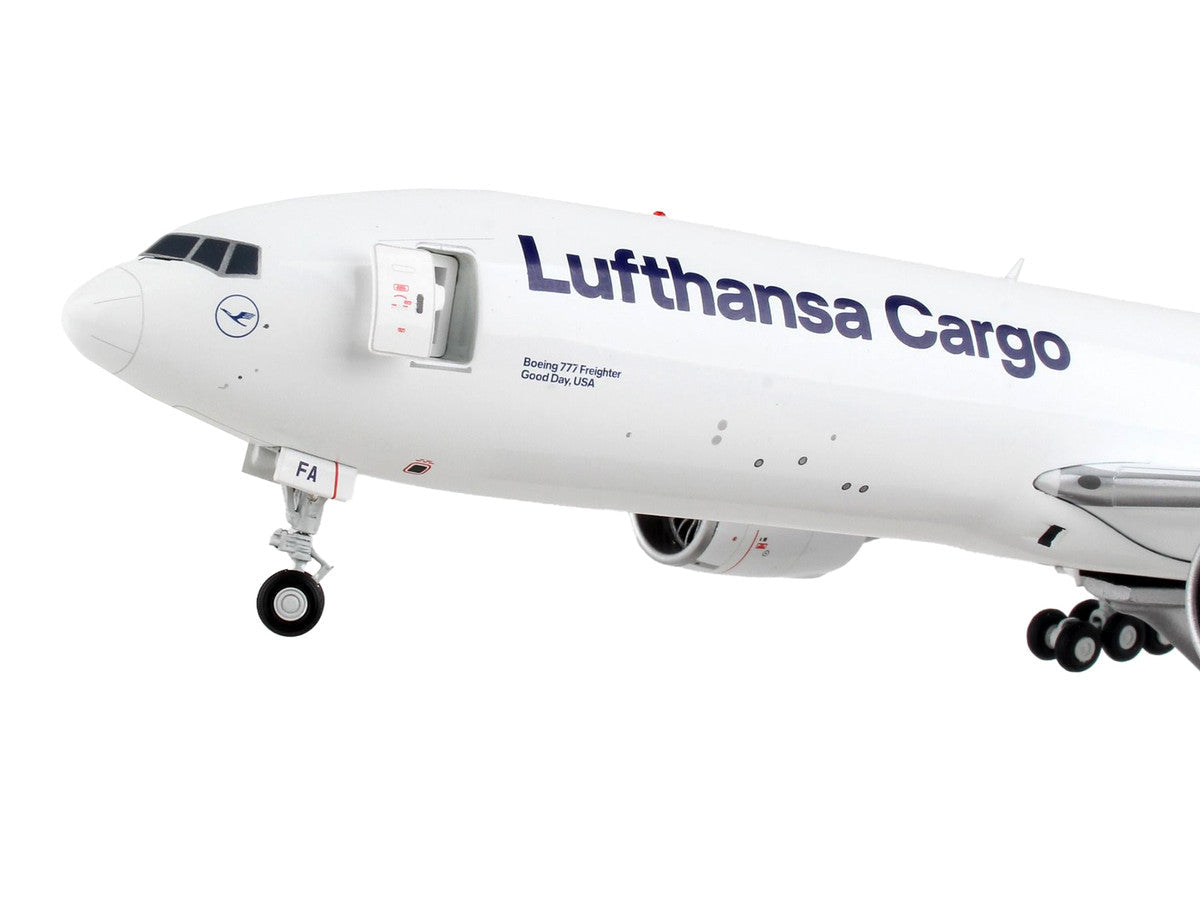 Boeing 777F Commercial Aircraft "Lufthansa Cargo" White with Blue Tail "Gemini 200 - Interactive" Series 1/200 Diecast Model Airplane by GeminiJets LuxuryLifeWay Online Store