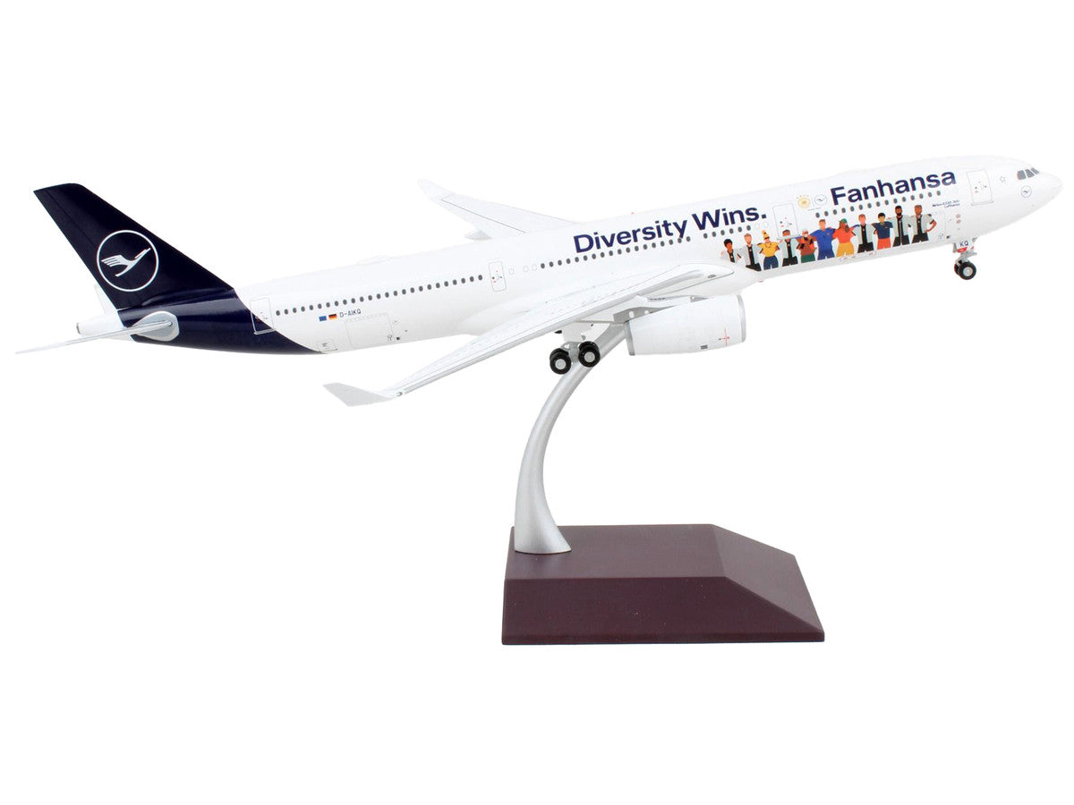 Airbus A330-300 Commercial Aircraft "Lufthansa - Diversity Wins" White with Blue Tail "Gemini 200" Series 1/200 Diecast Model Airplane by GeminiJets LuxuryLifeWay Online Store