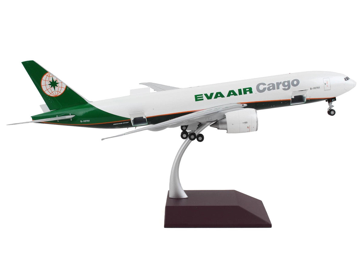 Boeing 777F Commercial Aircraft "Eva Air Cargo" White with Green Tail "Gemini 200 - Interactive" Series 1/200 Diecast Model Airplane by GeminiJets LuxuryLifeWay Online Store