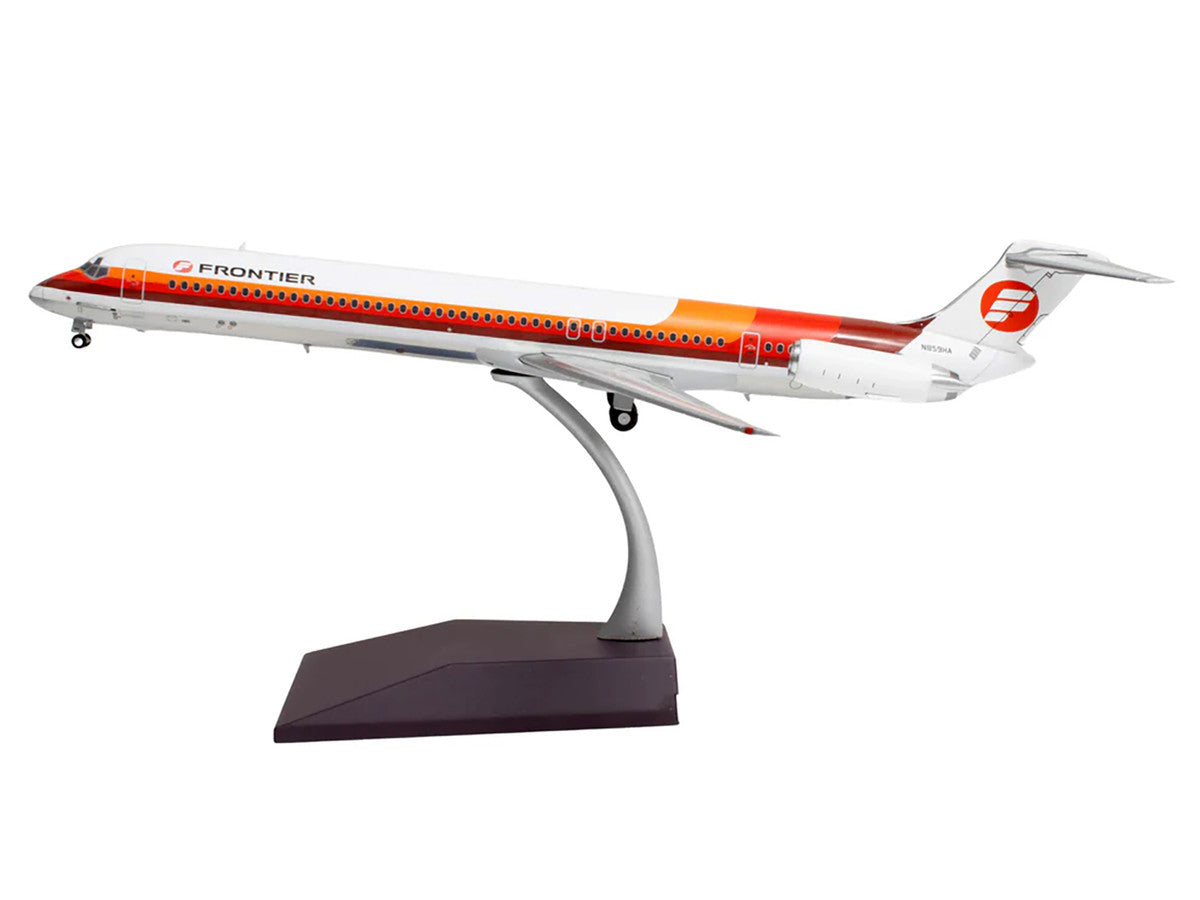 McDonnell Douglas MD-81 Commercial Aircraft "Frontier Airlines" (N859HA) White with Red and Orange Stripes "Gemini 200" Series 1/200 Diecast Model Airplane by GeminiJets LuxuryLifeWay Online Store