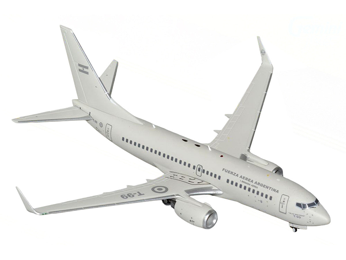 Boeing 737-700 Transport Aircraft "Fuerza Aerea Argentina (Air Force)" (T-99) Gray "Gemini 200" Series 1/200 Diecast Model Airplane by GeminiJets LuxuryLifeWay Online Store