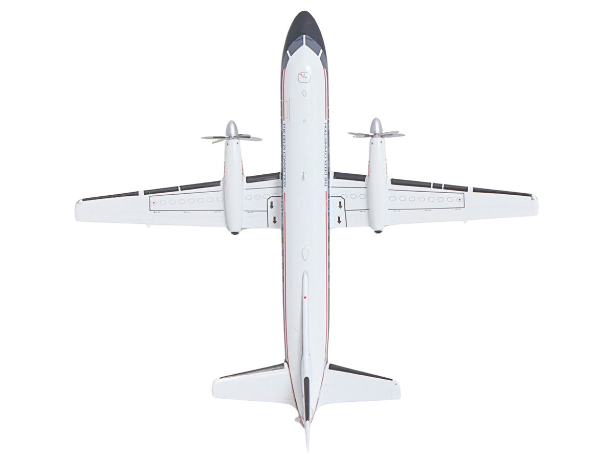 Saab 340A Commercial Aircraft "Delta Connection - Business Express Airlines" (N749BA) White with Dark Blue and Red Stripes "Gemini 200" Series 1/200 Diecast Model by GeminiJets LuxuryLifeWay Online Store