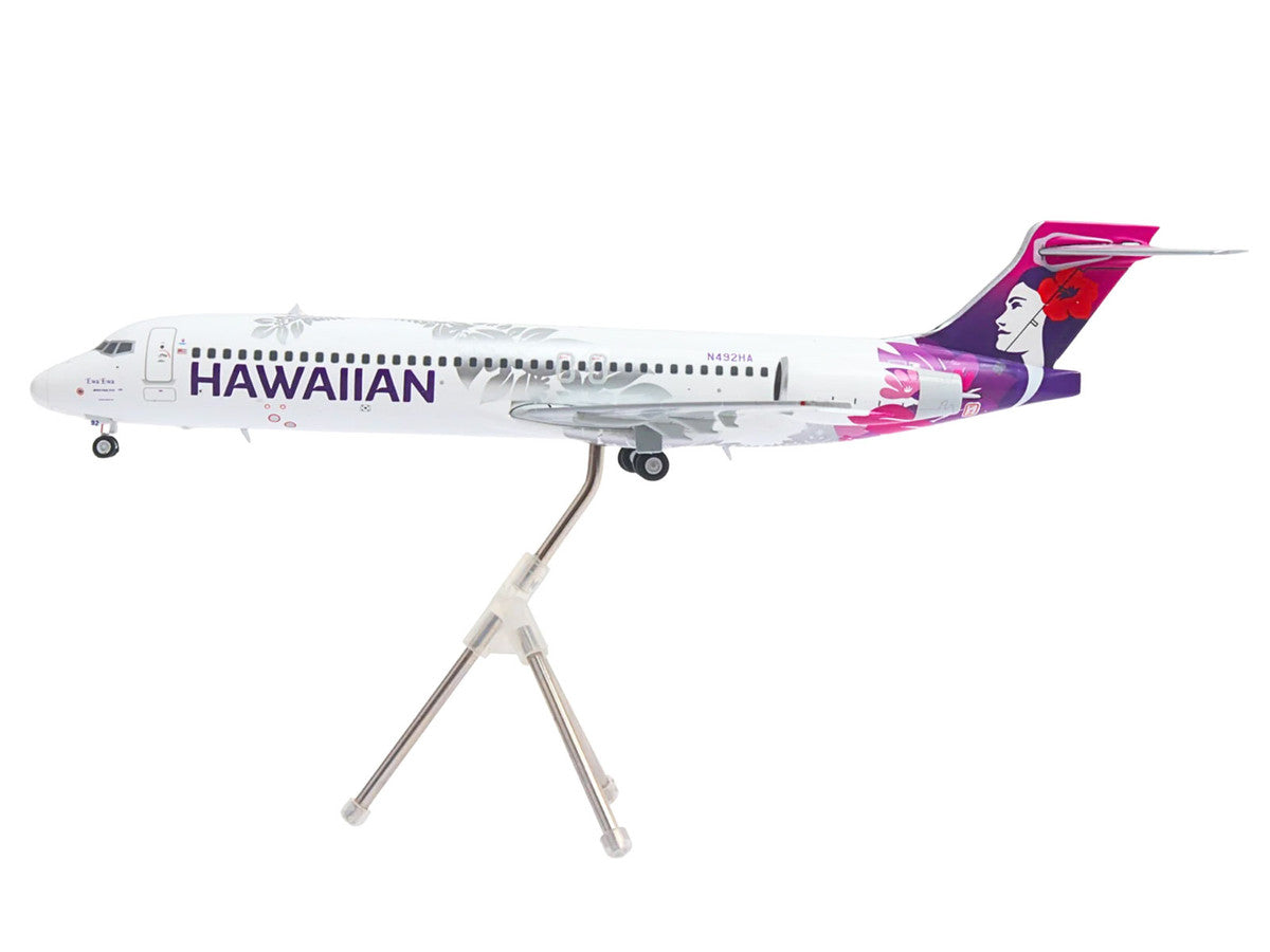 Boeing 717-200 Commercial Aircraft "Hawaiian Airlines" (N492HA) White with Purple Tail Graphics "Gemini 200" Series 1/200 Diecast Model Airplane by GeminiJets LuxuryLifeWay Online Store