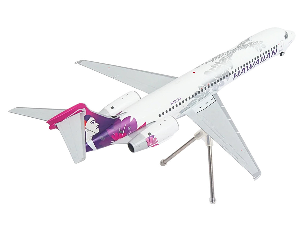 Boeing 717-200 Commercial Aircraft "Hawaiian Airlines" (N492HA) White with Purple Tail Graphics "Gemini 200" Series 1/200 Diecast Model Airplane by GeminiJets LuxuryLifeWay Online Store