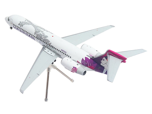 Boeing 717-200 Commercial Aircraft "Hawaiian Airlines" (N492HA) White with Purple Tail Graphics "Gemini 200" Series 1/200 Diecast Model Airplane by GeminiJets LuxuryLifeWay Online Store