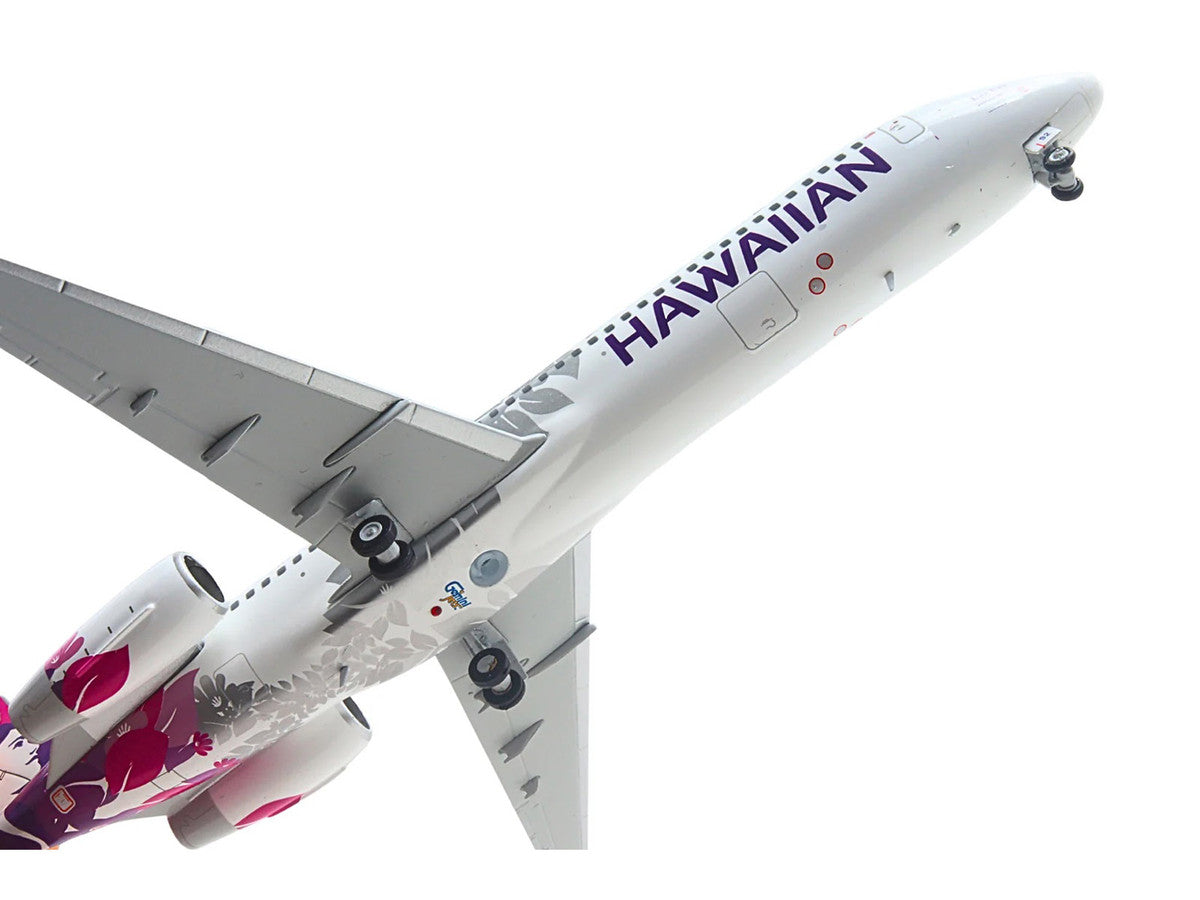 Boeing 717-200 Commercial Aircraft "Hawaiian Airlines" (N492HA) White with Purple Tail Graphics "Gemini 200" Series 1/200 Diecast Model Airplane by GeminiJets LuxuryLifeWay Online Store