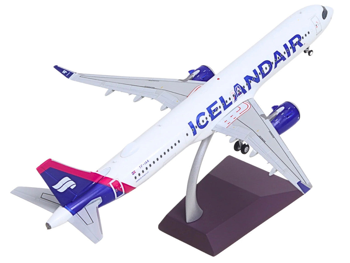 Airbus A321neo Commercial Aircraft "Icelandair" (TF-IAA) White with Blue and Pink Tail "Gemini 200" Series 1/200 Diecast Model by GeminiJets LuxuryLifeWay Online Store