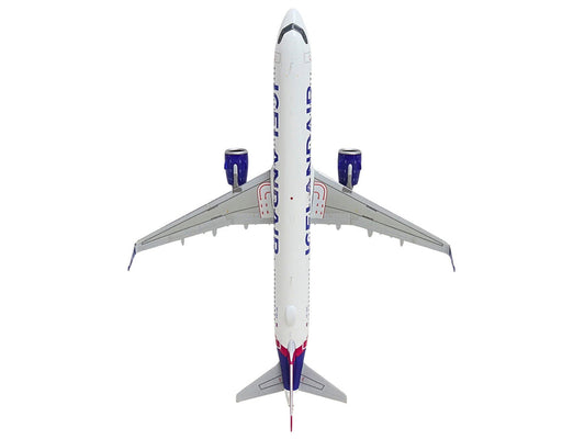 Airbus A321neo Commercial Aircraft "Icelandair" (TF-IAA) White with Blue and Pink Tail "Gemini 200" Series 1/200 Diecast Model by GeminiJets LuxuryLifeWay Online Store