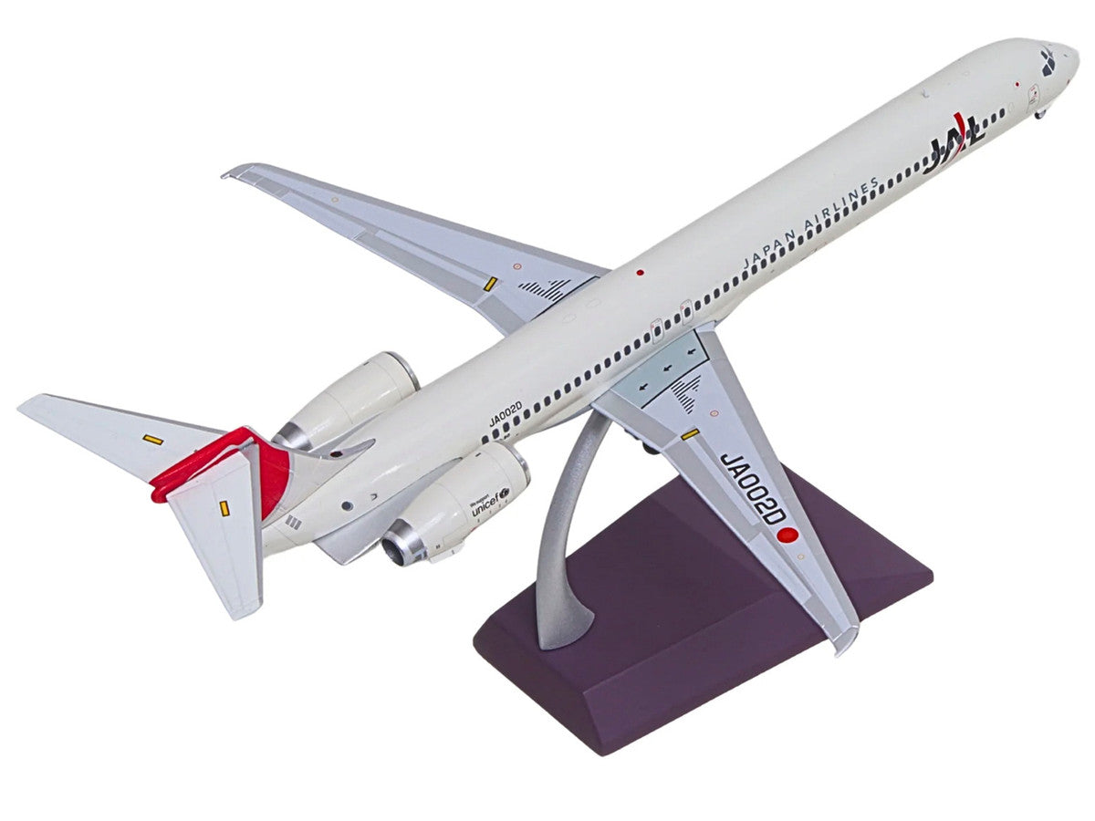 McDonnell Douglas MD-90 Commercial Aircraft "Japan Airlines" (JA002D) White with Red Tail "Gemini 200" Series 1/200 Diecast Model by GeminiJets LuxuryLifeWay Online Store