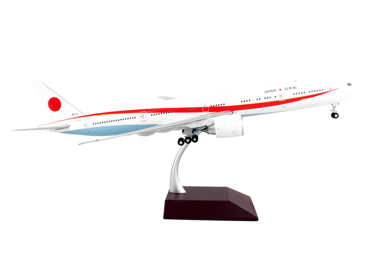 Boeing 777-300ER Commercial Aircraft "Japan Air Self-Defense Force (JASDF)" White with Red Stripes "Gemini 200" Series 1/200 Diecast Model Airplane by GeminiJets LuxuryLifeWay Online Store