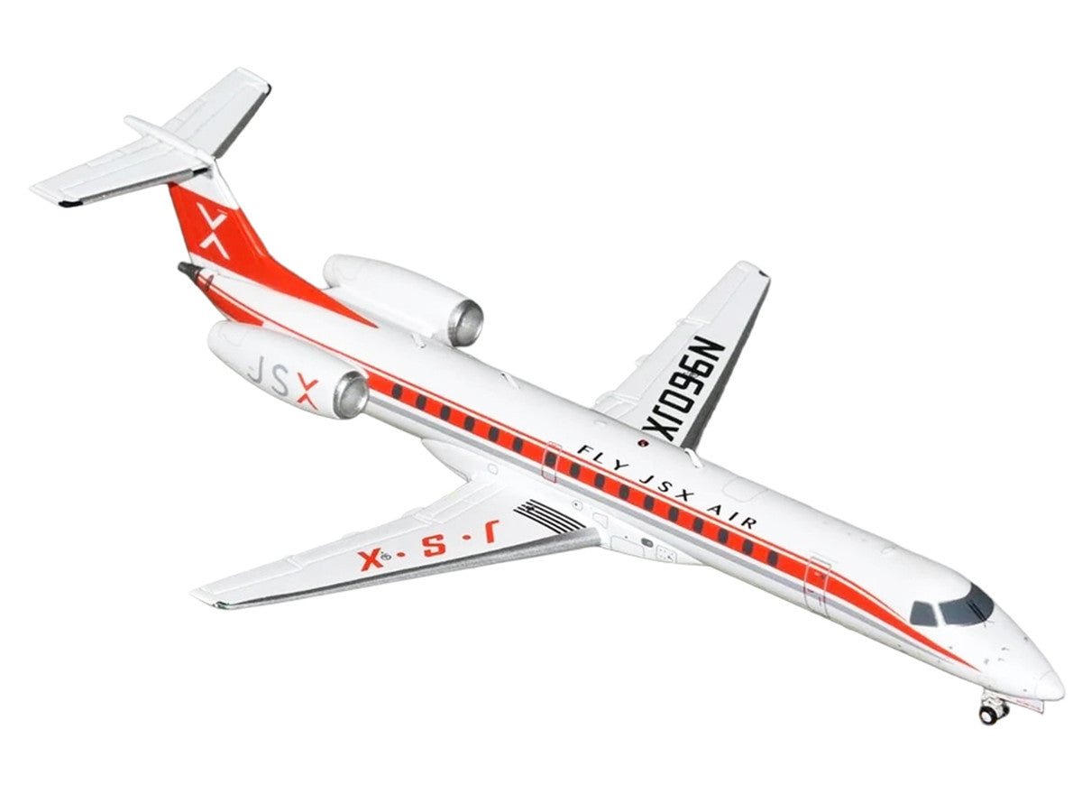 Embraer ERJ-145 Commercial Aircraft "JSX" (N960JX) White with Red Stripes "Gemini 200" Series 1/200 Diecast Model Airplane by GeminiJets LuxuryLifeWay Online Store