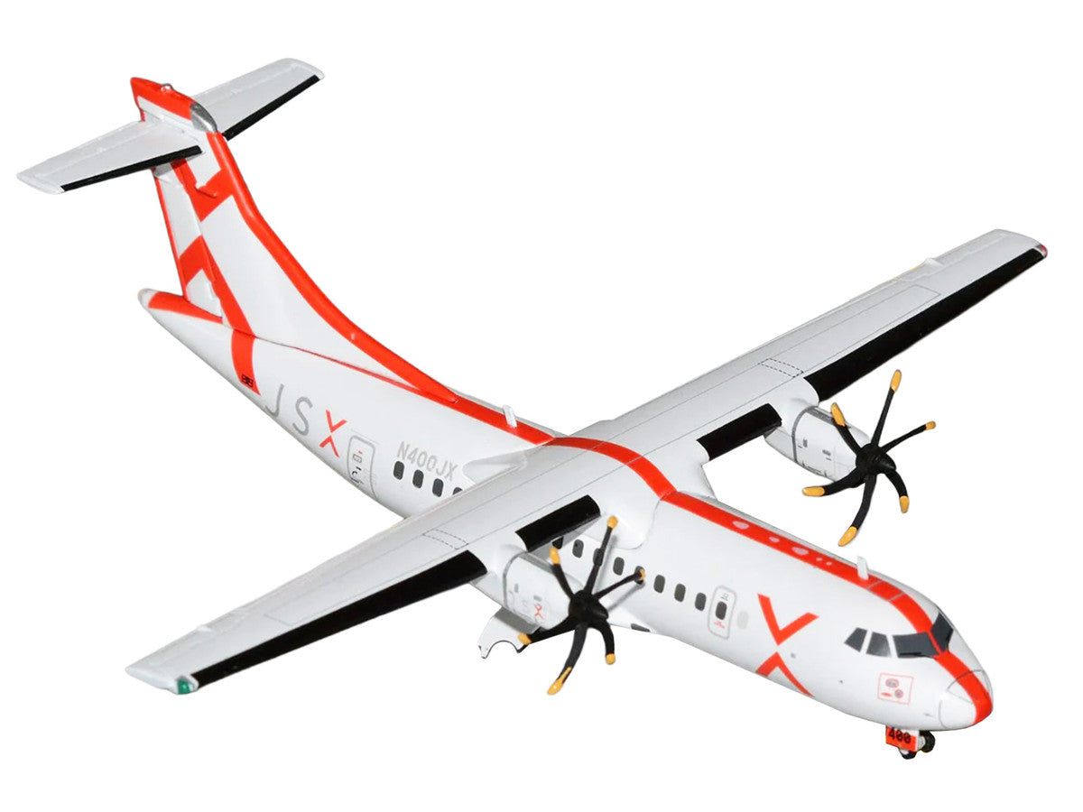 ATR 42-600 Commercial Aircraft "JSX" (N400JX) White with Red Stripes "Gemini 200" Series 1/200 Diecast Model Airplane by GeminiJets LuxuryLifeWay Online Store