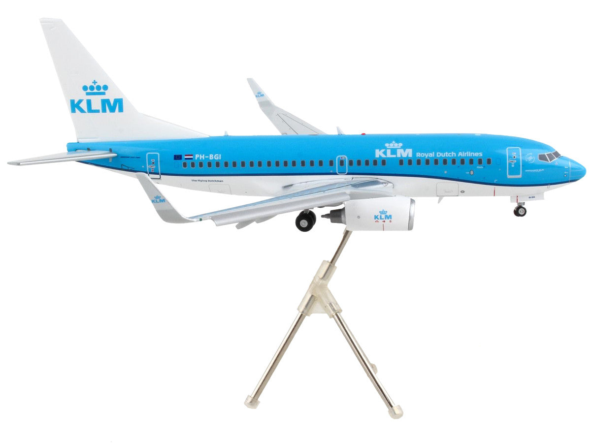 Boeing 737-700 Commercial Aircraft with Flaps Down "KLM Royal Dutch Airlines" Blue with White Tail "Gemini 200" Series 1/200 Diecast Model Airplane by GeminiJets LuxuryLifeWay Online Store