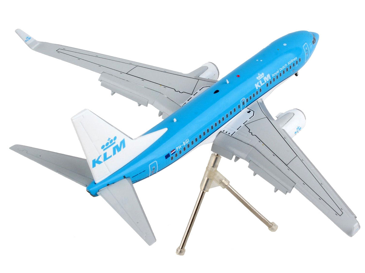 Boeing 737-700 Commercial Aircraft with Flaps Down "KLM Royal Dutch Airlines" Blue with White Tail "Gemini 200" Series 1/200 Diecast Model Airplane by GeminiJets LuxuryLifeWay Online Store