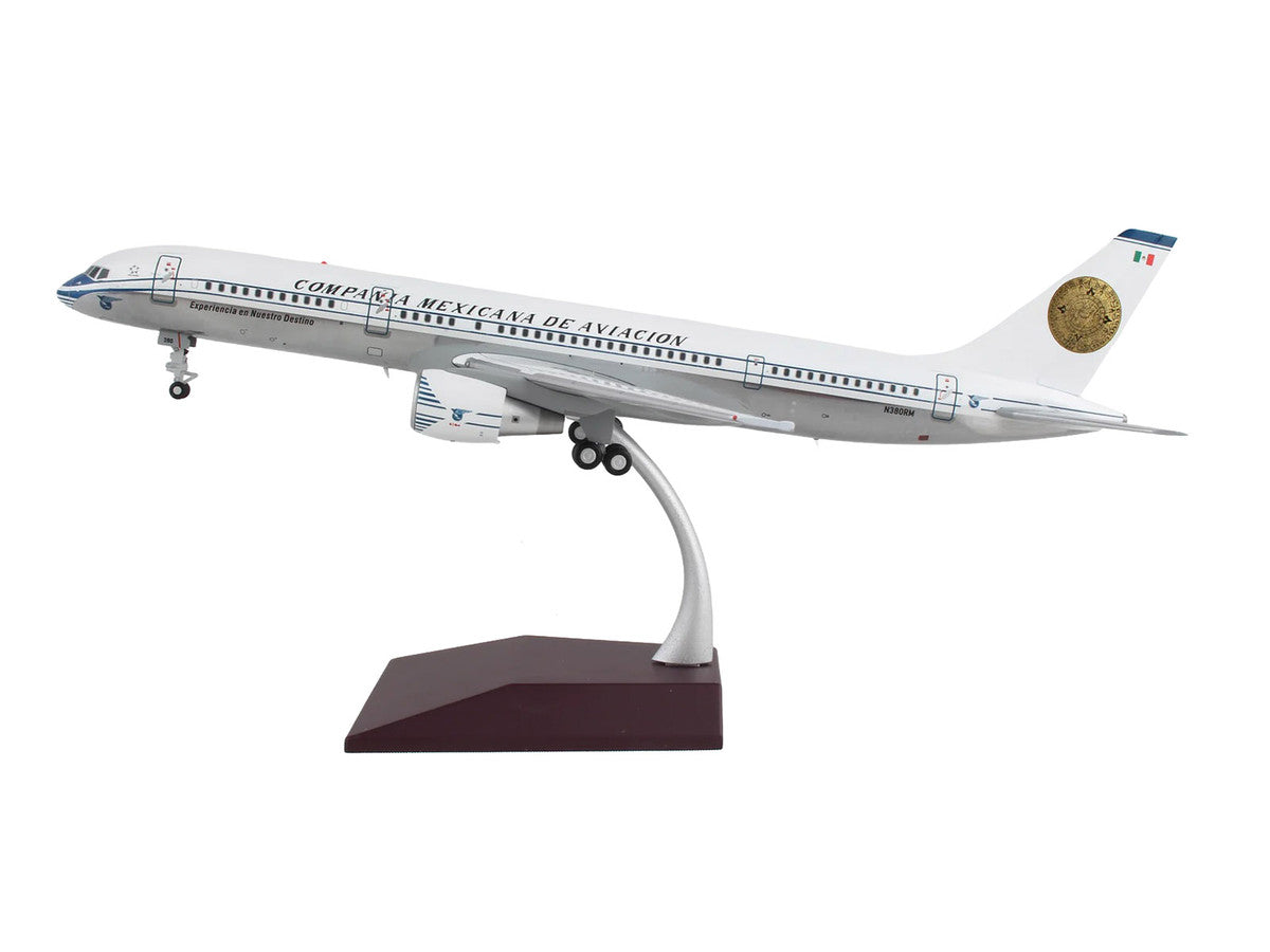 Boeing 757-200 Commercial Aircraft "Mexicana Retro Livery" (N380RM) White with Tail Graphics "Gemini 200" Series 1/200 Diecast Model Airplane by GeminiJets LuxuryLifeWay Online Store