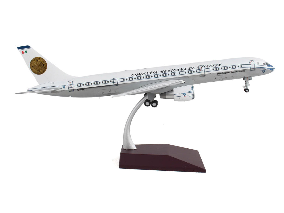 Boeing 757-200 Commercial Aircraft "Mexicana Retro Livery" (N380RM) White with Tail Graphics "Gemini 200" Series 1/200 Diecast Model Airplane by GeminiJets LuxuryLifeWay Online Store