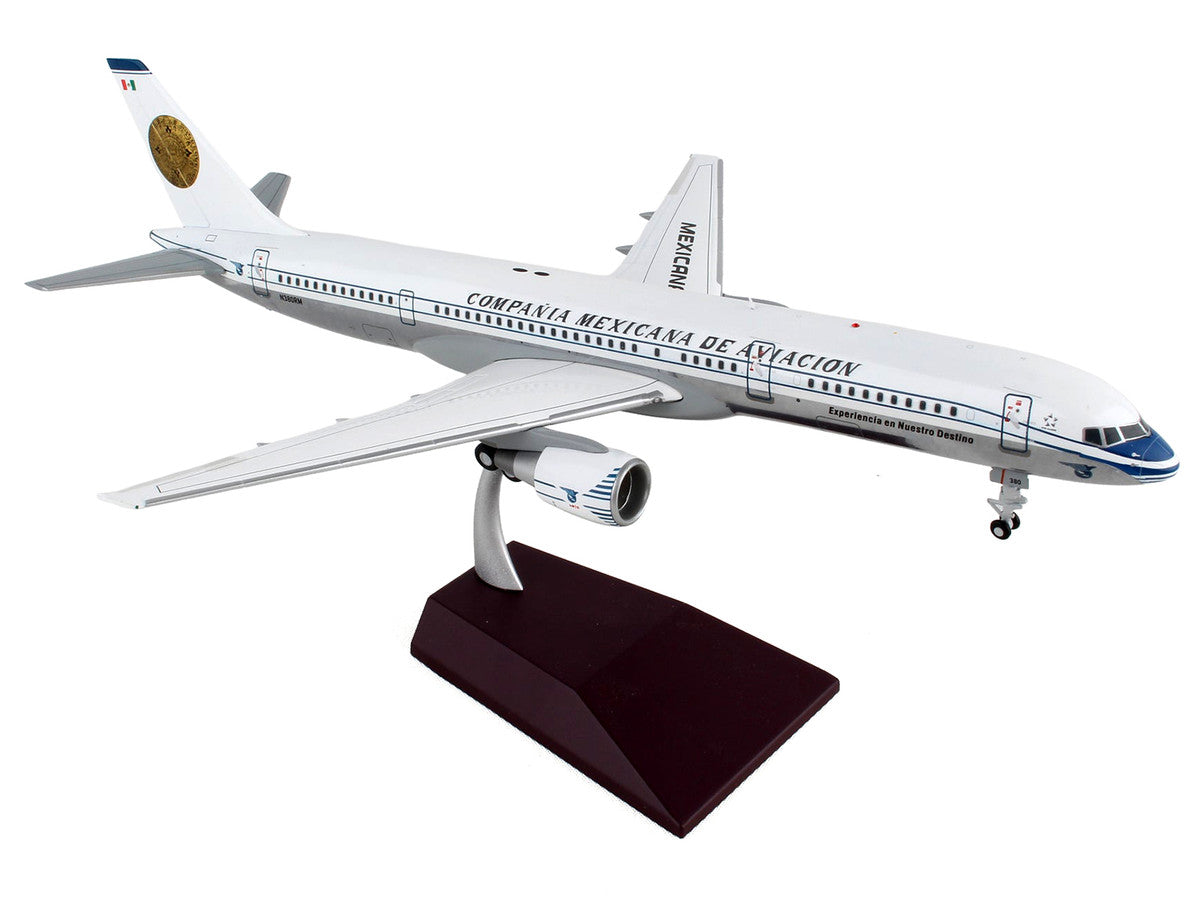 Boeing 757-200 Commercial Aircraft "Mexicana Retro Livery" (N380RM) White with Tail Graphics "Gemini 200" Series 1/200 Diecast Model Airplane by GeminiJets LuxuryLifeWay Online Store