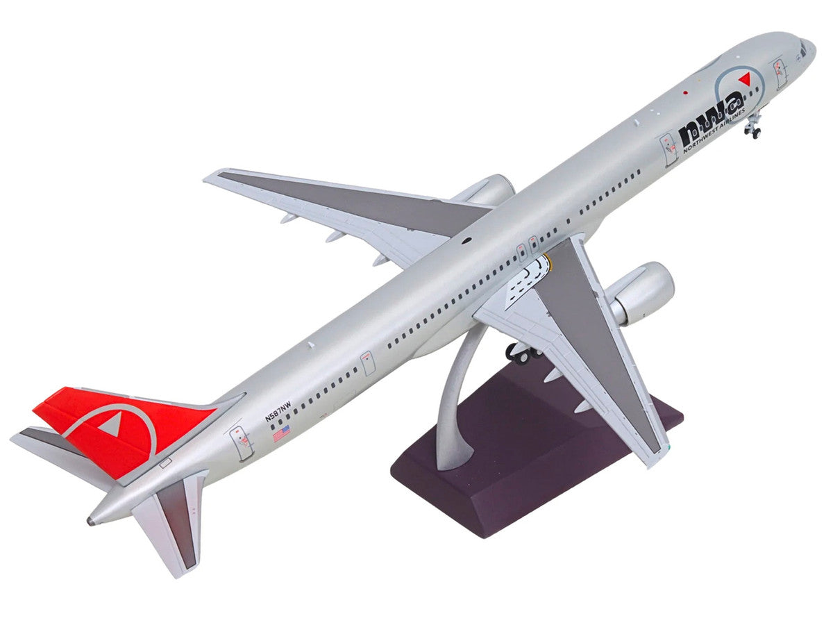 Boeing 757-300 Commercial Aircraft "Northwest Airlines" (N587NW) Silver with Red Tail "Gemini 200" Series 1/200 Diecast Model by GeminiJets LuxuryLifeWay Online Store
