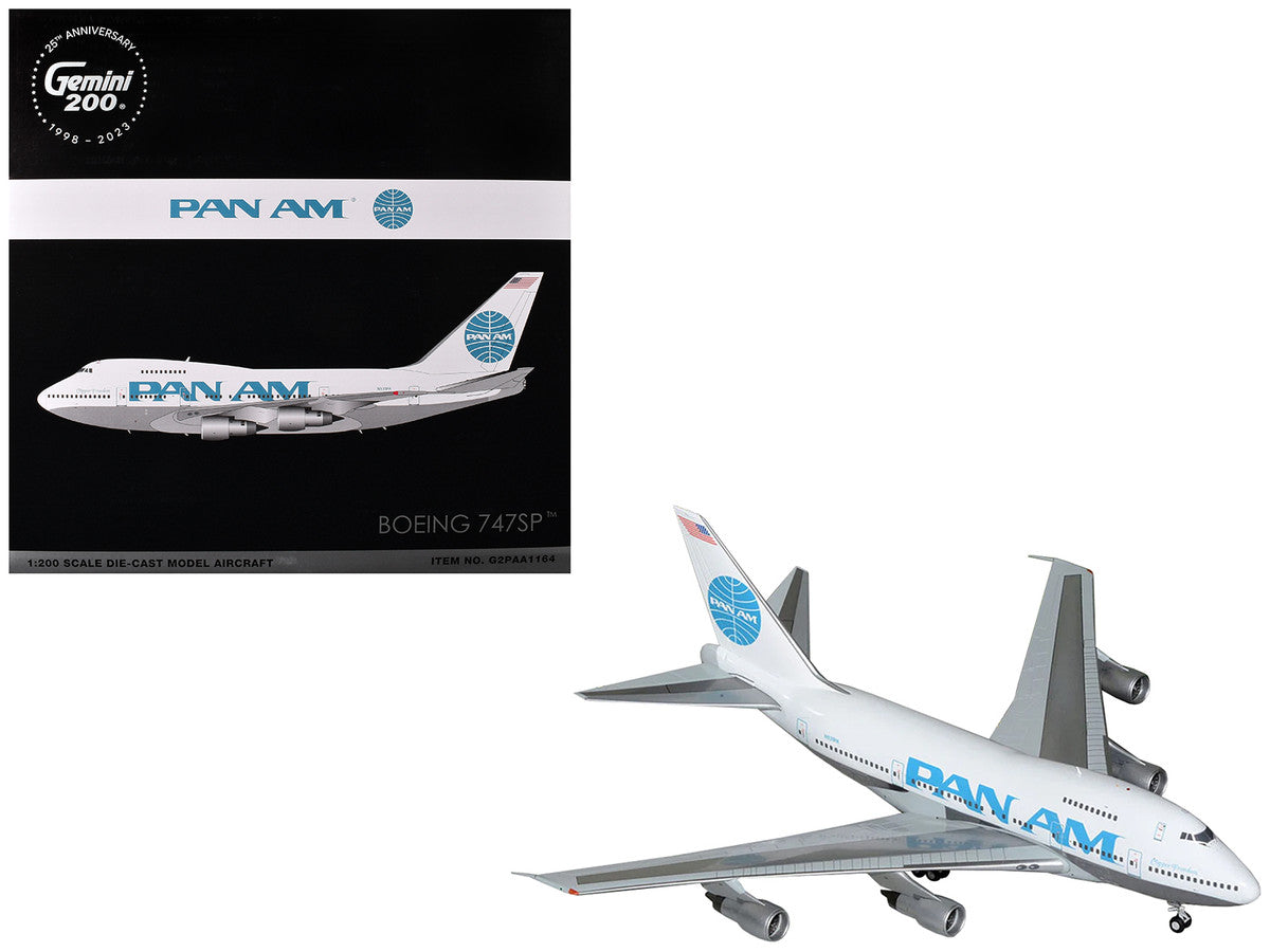 Boeing 747SP Commercial Aircraft "Pan American Airways" (N531PA) White with Blue Tail Graphics "Gemini 200" Series 1/200 Diecast Model Airplane by GeminiJets LuxuryLifeWay Online Store