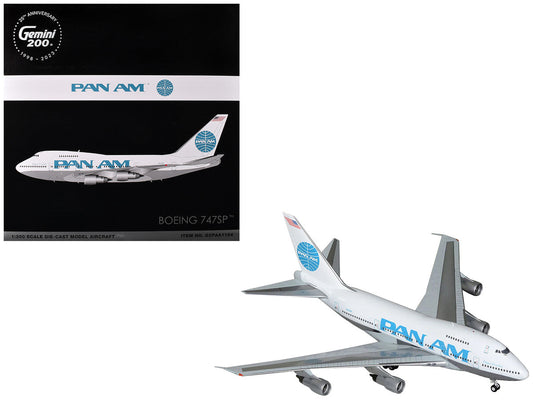 Boeing 747SP Commercial Aircraft "Pan American Airways" (N531PA) White with Blue Tail Graphics "Gemini 200" Series 1/200 Diecast Model Airplane by GeminiJets LuxuryLifeWay Online Store