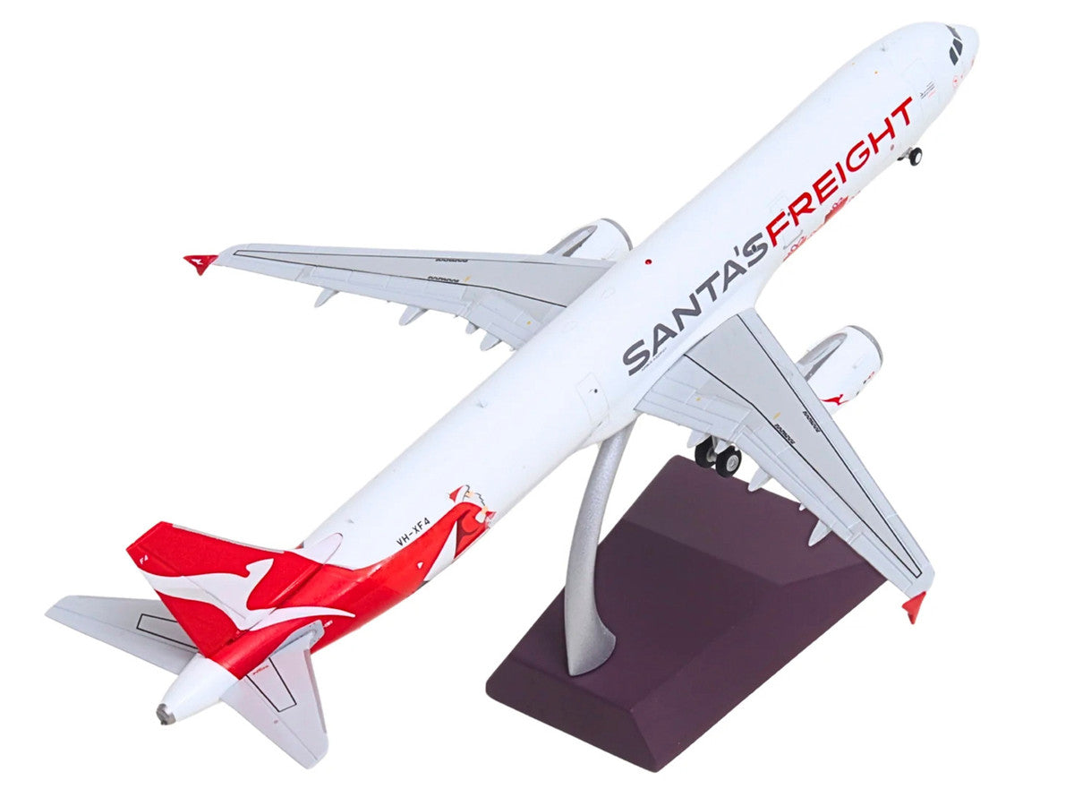 Airbus A321P2F Commercial Aircraft "Qantas Freight - Santa’s Freight" (VH-XF4) White with Graphics and Red Tail "Gemini 200" Series 1/200 Diecast Model by GeminiJets LuxuryLifeWay Online Store