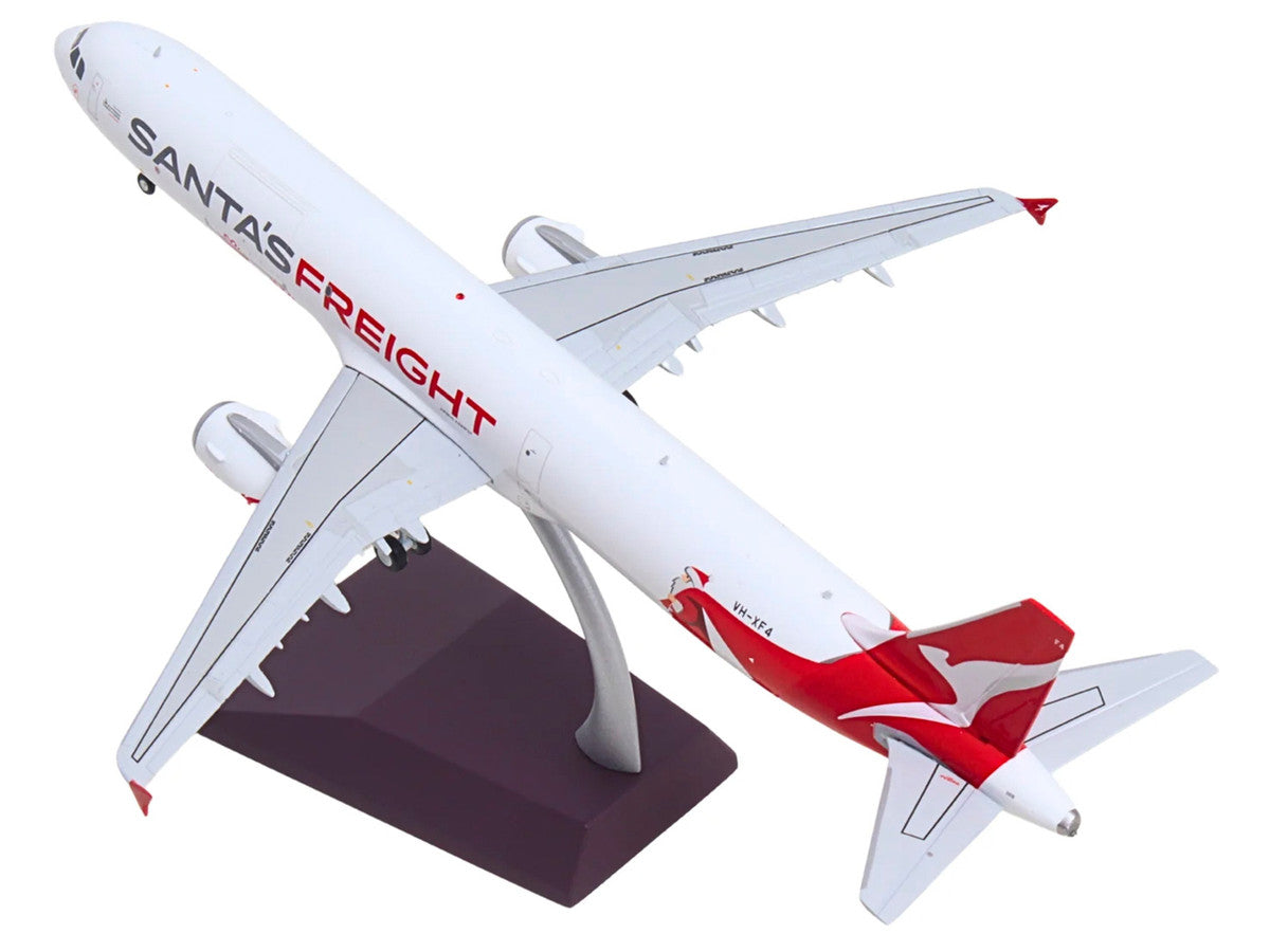 Airbus A321P2F Commercial Aircraft "Qantas Freight - Santa’s Freight" (VH-XF4) White with Graphics and Red Tail "Gemini 200" Series 1/200 Diecast Model by GeminiJets LuxuryLifeWay Online Store