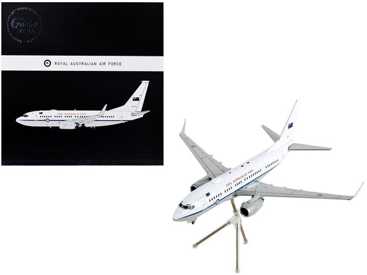 Boeing 737-700 Transport Aircraft "Royal Australian Air Force - A36-001" White and Gray "Gemini 200" Series 1/200 Diecast Model Airplane by GeminiJets LuxuryLifeWay Online Store