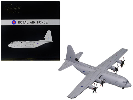 Lockheed C-130J Super Hercules Transport Aircraft "British Royal Air Force" Gray "Gemini 200" Series 1/200 Diecast Model Airplane by GeminiJets LuxuryLifeWay Online Store