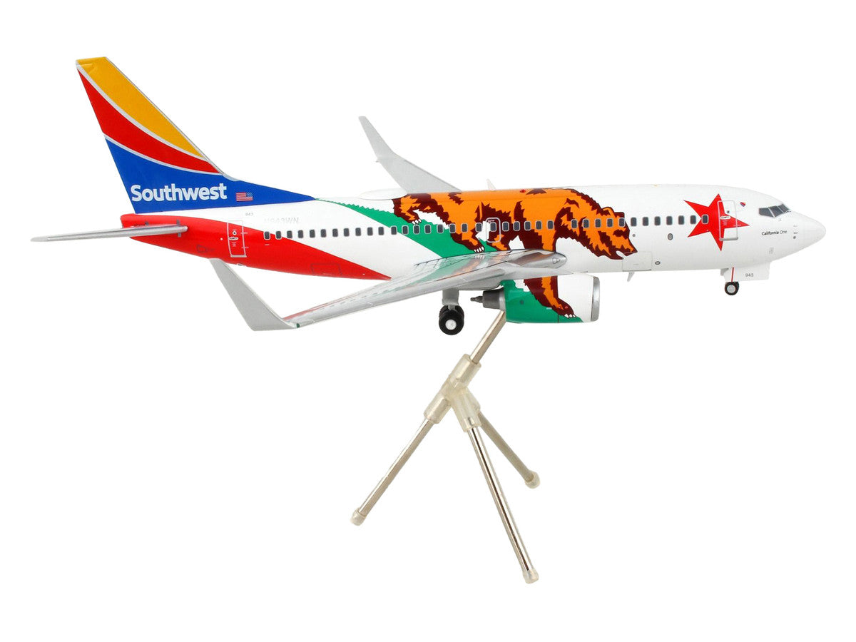 Boeing 737-700 Commercial Aircraft "Southwest Airlines - California One" California Flag Livery "Gemini 200" Series 1/200 Diecast Model Airplane by GeminiJets LuxuryLifeWay Online Store
