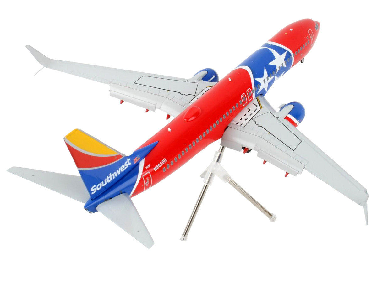 Boeing 737-800 Commercial Aircraft with Flaps Down "Southwest Airlines - Tennessee One" Tennessee Flag Livery "Gemini 200" Series 1/200 Diecast Model Airplane by GeminiJets LuxuryLifeWay Online Store