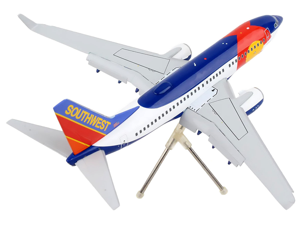 Boeing 737-700 Commercial Aircraft with Flaps Down Configuration "Southwest Airlines - Colorado One" (N230WN) White and Blue "Gemini 200" Series 1/200 Diecast Model Airplane by GeminiJets LuxuryLifeWay Online Store