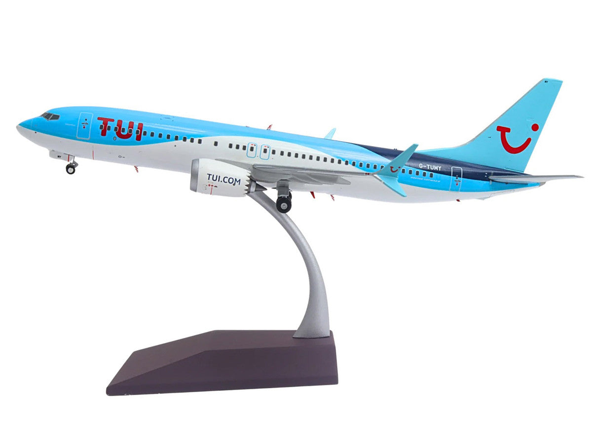 Boeing 737 MAX 8 Commercial Aircraft "TUI Airways" (G-TUMY) Blue and White "Gemini 200" Series 1/200 Diecast Model Airplane by GeminiJets LuxuryLifeWay Online Store