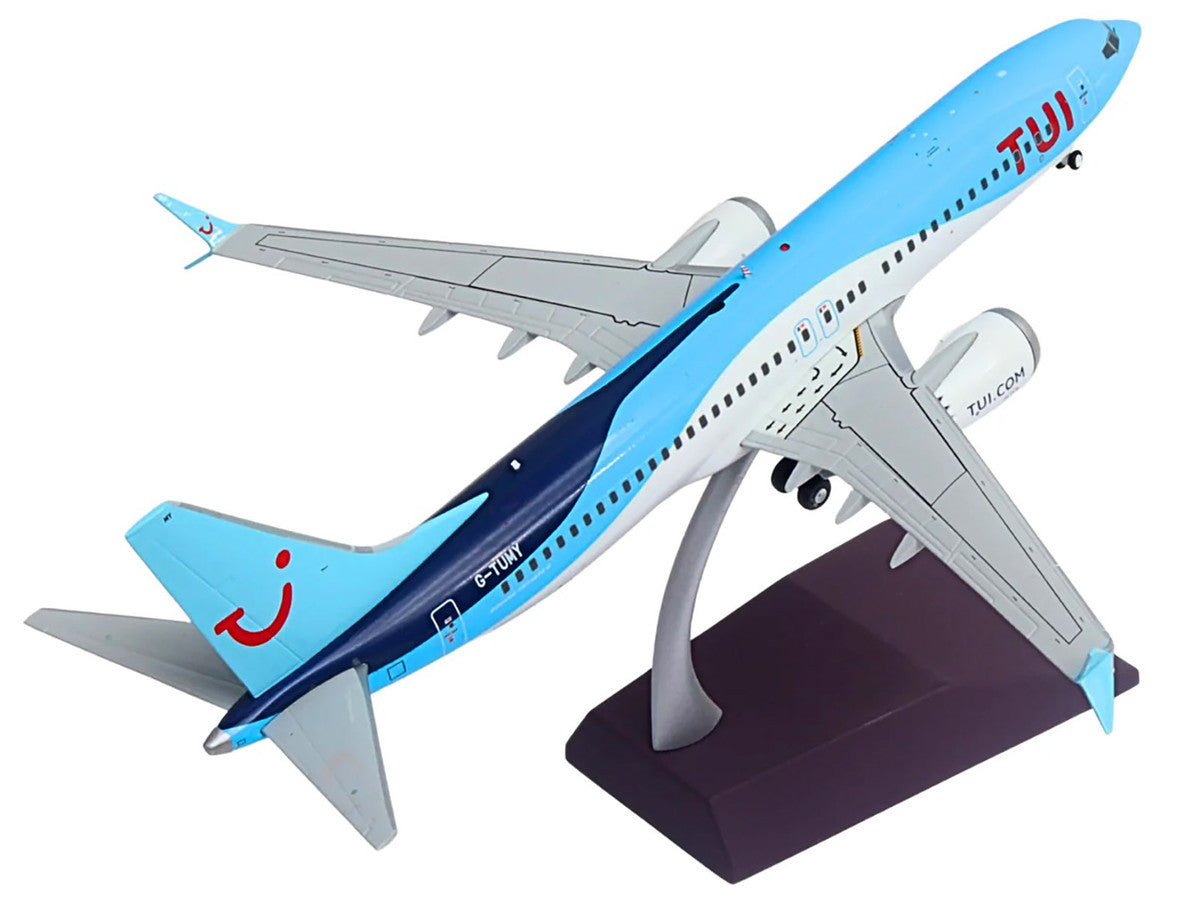 Boeing 737 MAX 8 Commercial Aircraft "TUI Airways" (G-TUMY) Blue and White "Gemini 200" Series 1/200 Diecast Model Airplane by GeminiJets LuxuryLifeWay Online Store