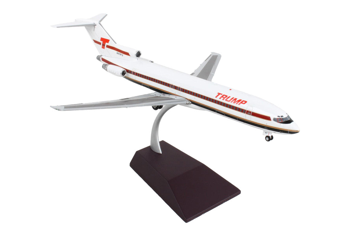 Boeing 727-200 Commercial Aircraft "Trump Shuttle" White with Red Stripes "Gemini 200" Series 1/200 Diecast Model Airplane by GeminiJets LuxuryLifeWay Online Store
