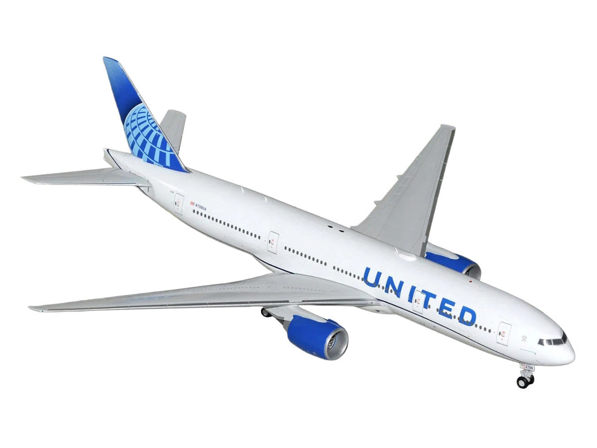 Boeing 777-200ER Commercial Aircraft "United Airlines" (N798UA) White with Blue Tail "Gemini 200" Series 1/200 Diecast Model by GeminiJets LuxuryLifeWay Online Store