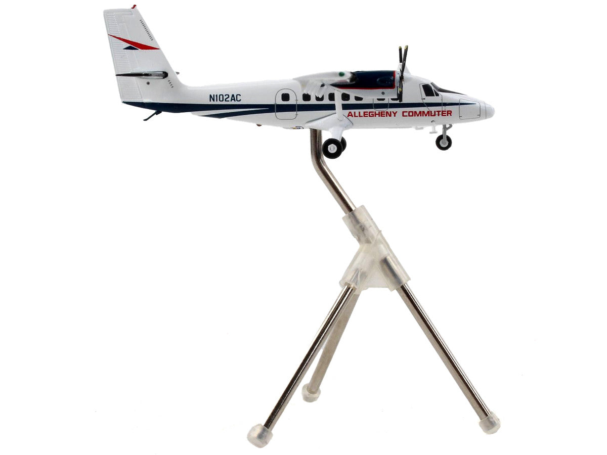 De Havilland DHC-6-300 Commercial Aircraft "Allegheny Airlines" White with Blue Stripes "Gemini 200" Series 1/200 Diecast Model Airplane by GeminiJets LuxuryLifeWay Online Store