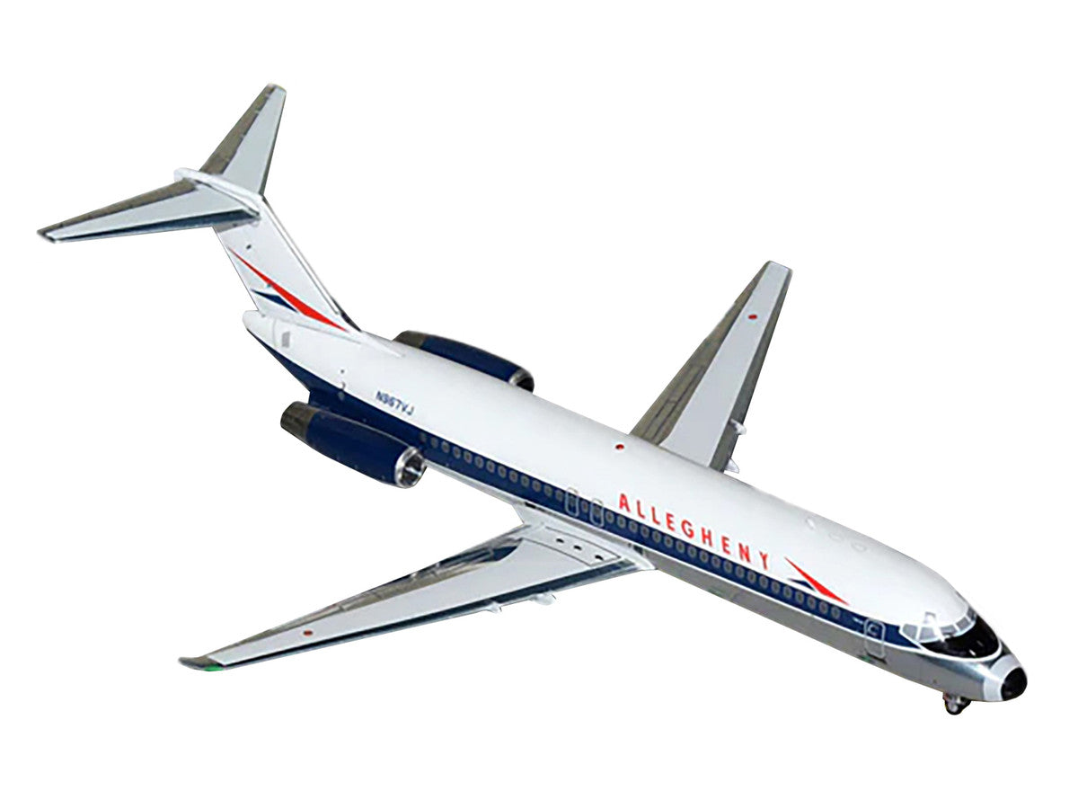 McDonnell Douglas DC-9-30 Commercial Aircraft "Allegheny Airlines" (N967VJ) White with Blue Stripes "Gemini 200" Series 1/200 Diecast Model Airplane by GeminiJets LuxuryLifeWay Online Store