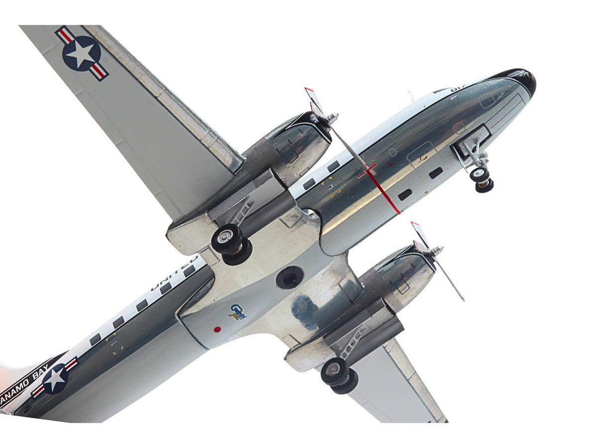 Convair C-131 Samaritan Transport Aircraft "United States Navy - NAS Guantanamo Bay" (141017) White and Gray "Gemini 200" Series 1/200 Diecast Model Airplane by GeminiJets LuxuryLifeWay Online Store