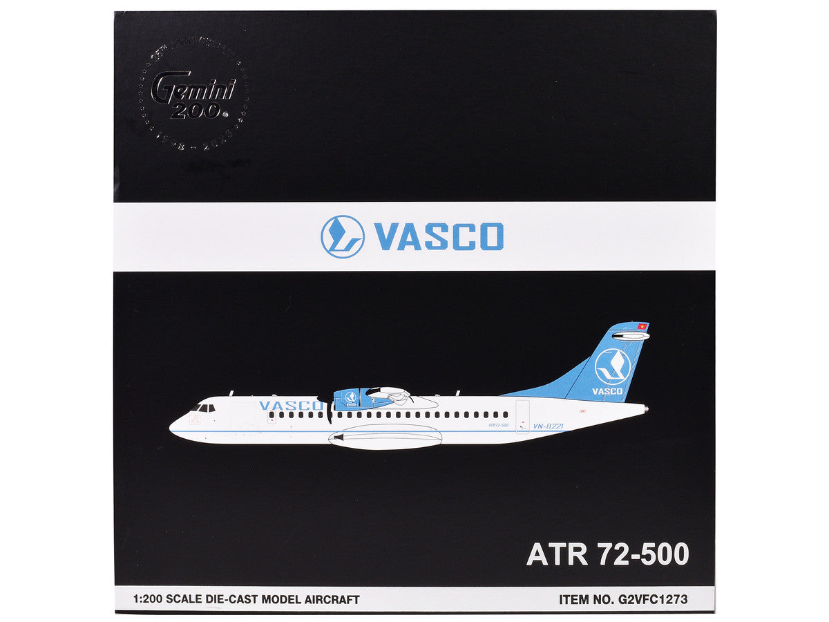 ATR 72-500 Commercial Aircraft "Vietnam Air Services Company (VASCO)" (VN-B221) White with Blue Tail "Gemini 200" Series 1/200 Diecast Model Airplane by GeminiJets LuxuryLifeWay Online Store