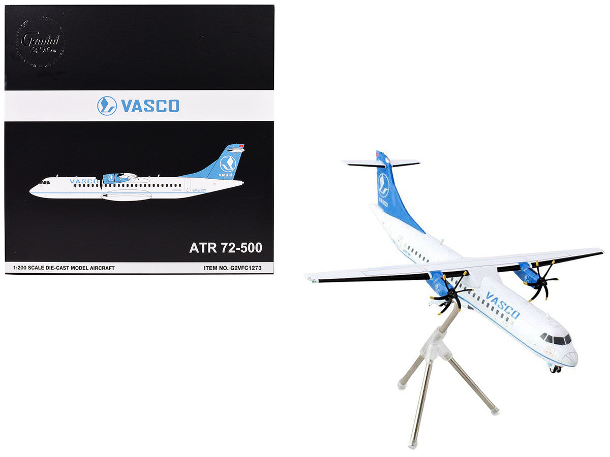 ATR 72-500 Commercial Aircraft "Vietnam Air Services Company (VASCO)" (VN-B221) White with Blue Tail "Gemini 200" Series 1/200 Diecast Model Airplane by GeminiJets LuxuryLifeWay Online Store