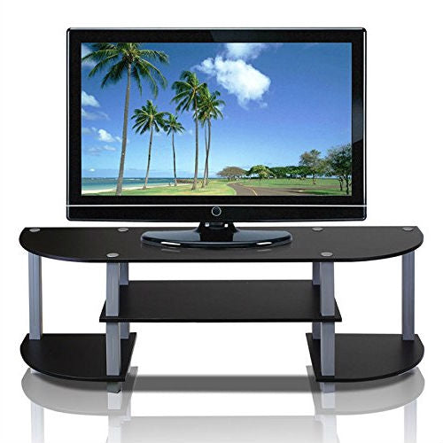 Contemporary Grey and Black TV Stand - Fits up to 42-inch TV LuxuryLifeWay Online Store