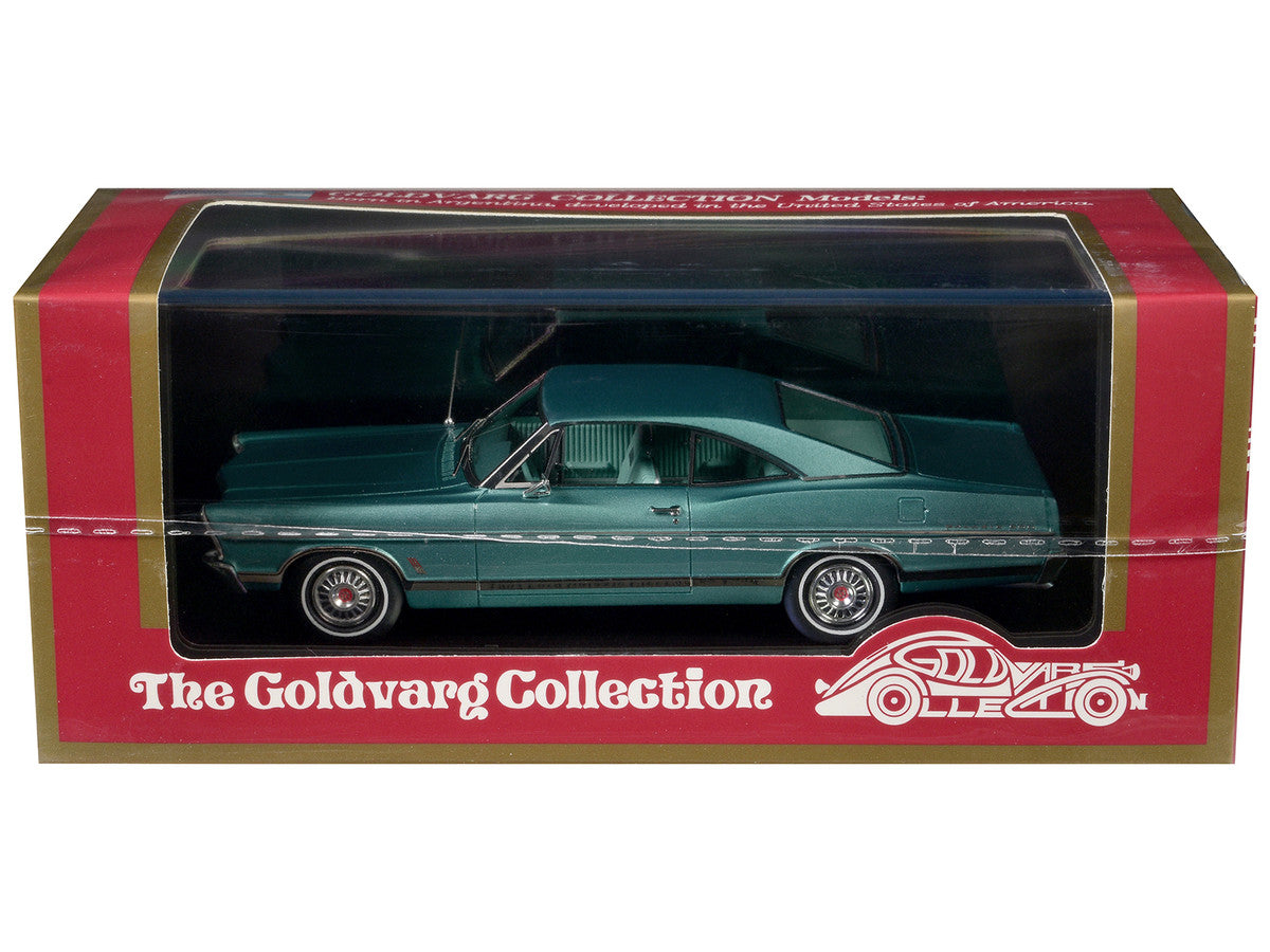 1967 Ford Galaxie Clearwater Aqua Metallic with Aqua Interior Limited Edition to 200 pieces Worldwide 1/43 Model Car by Goldvarg Collection LuxuryLifeWay Online Store
